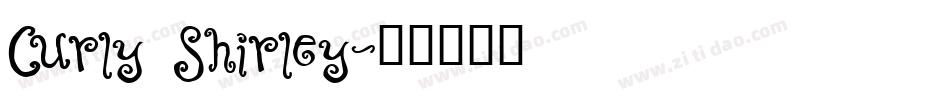 Curly Shirley字体转换